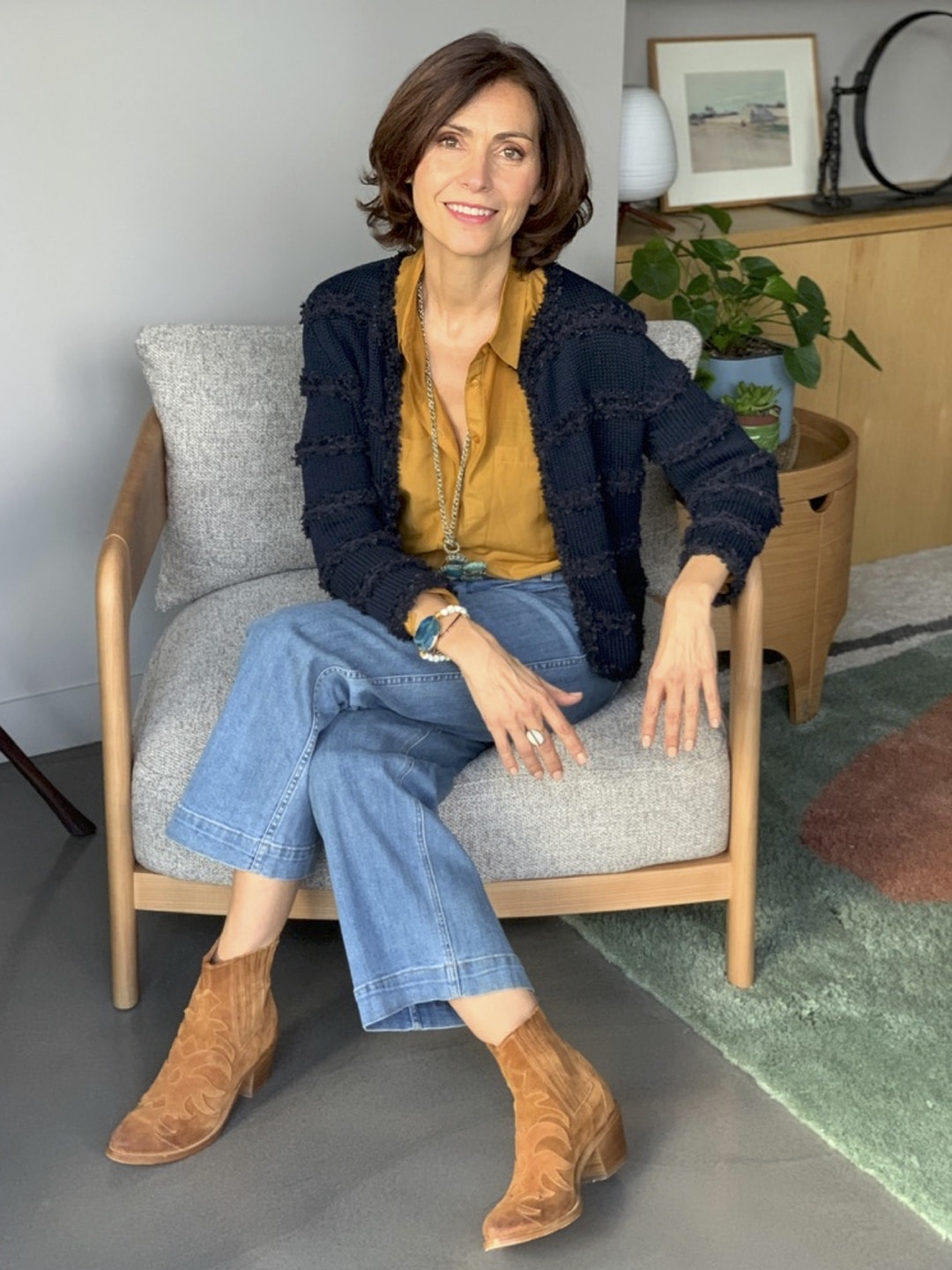 A 40 ans Sarah à affirmer sa féminité avec naturel, et osé plus de mode éthique avec Chloé Crépin